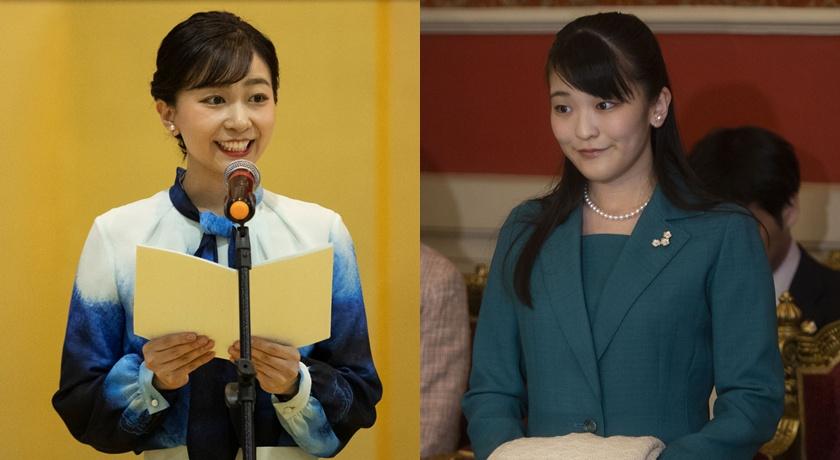 日本佳子公主(左)和姊姊真子(右)。(美聯社)