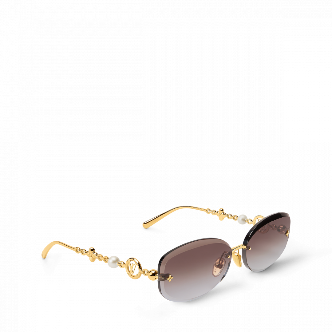LOUIS VUITTON Jewel Pearl Oval太陽眼鏡，30,500元