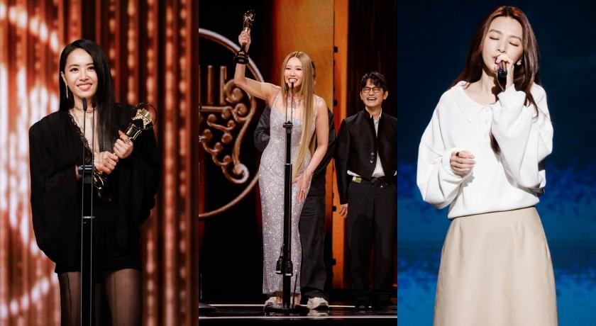 金曲前後台》不走紅毯也吸睛！蔡依林裸膚裙秀美腿、74歲比莉復古唱跳