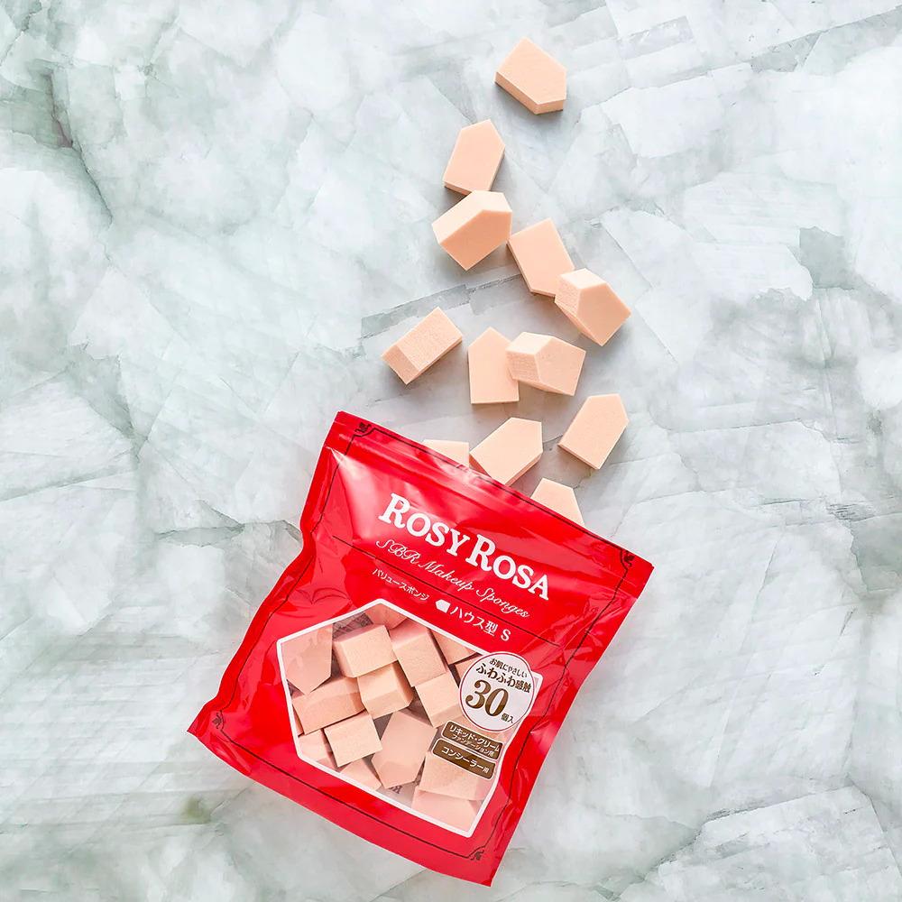 ROSY ROSA粉底液粉撲五角型， 30入189元。