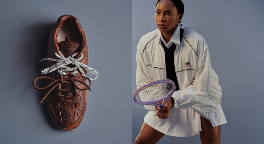 MIU MIU又聯手New Balance！22歲網壇球后Coco Gauff穿530 SL征戰新賽季