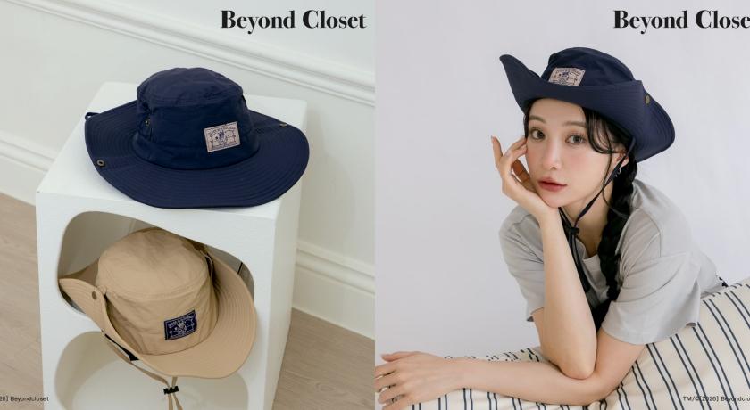 Beyond Closet聯名系列狗狗布標防風機能漁夫帽，售價NT$1,080元。