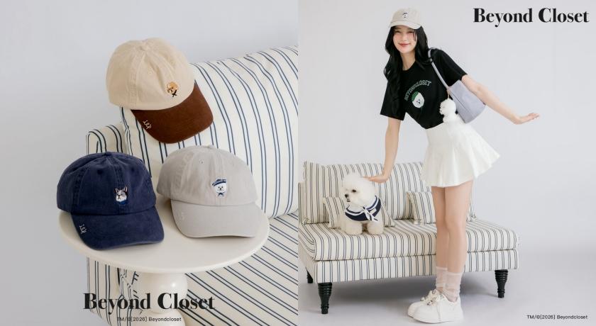 Beyond Closet聯名系列刺繡拼接休閒棒球帽，售價NT$1,280元。