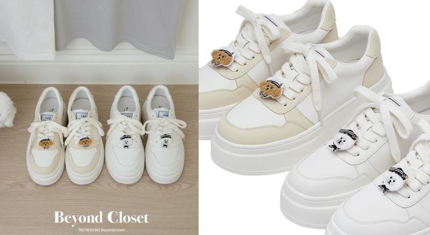 Beyond Closet聯名系列經典Icon厚底休閒小白鞋，售價NT$2,780元。