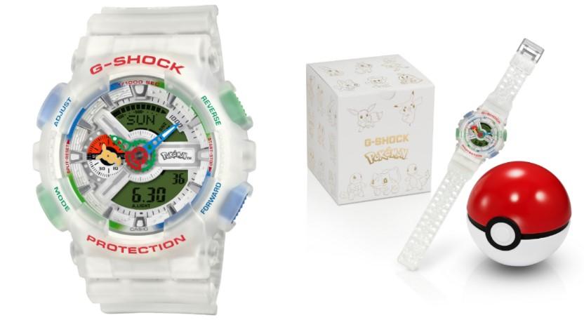G-SHOCK聯名寶可夢掀起玩家收藏熱 GA-110大錶面搭配皮卡丘指針 精靈球造型錶盒細節滿點