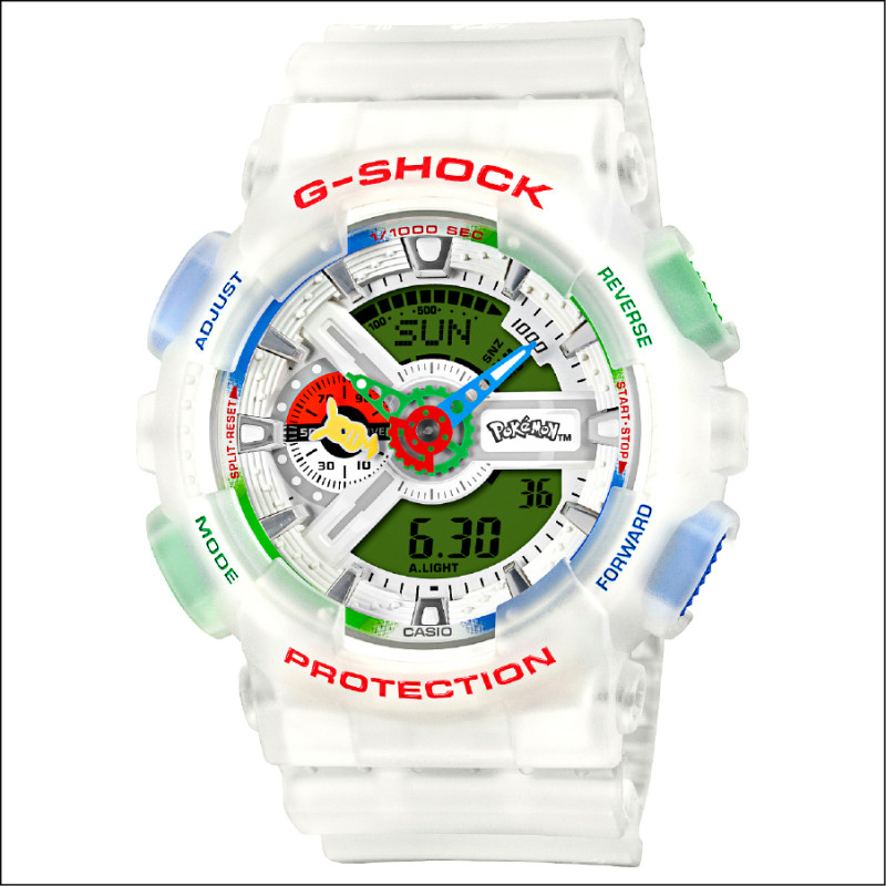 歡慶《寶可夢》30週年，G-SHOCK推出GA-110PKM-7A聯名腕錶，7,000元。