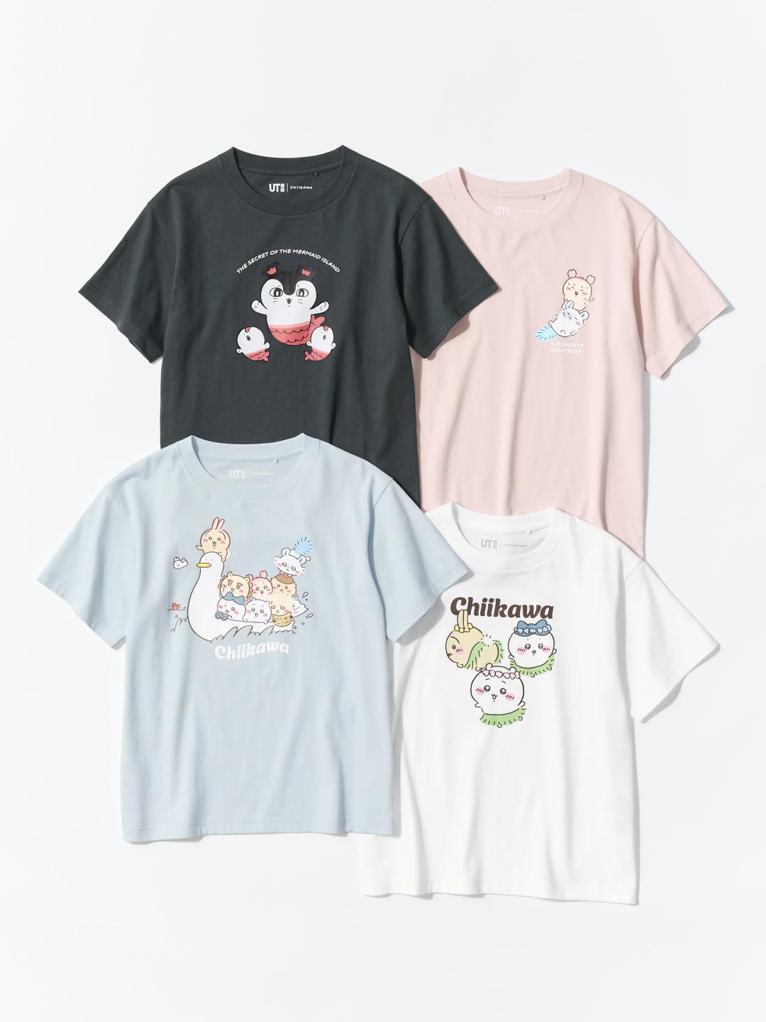 女童CHIIKAWA UT印花T恤，售價NT$390元。