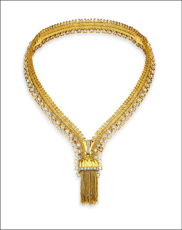 Van Cleef & Arpels Collection傳承典藏系列Zip項鍊（1951年），將拉鍊昇華為藝術傑作，成為藏家夢寐以求的傳世經典。