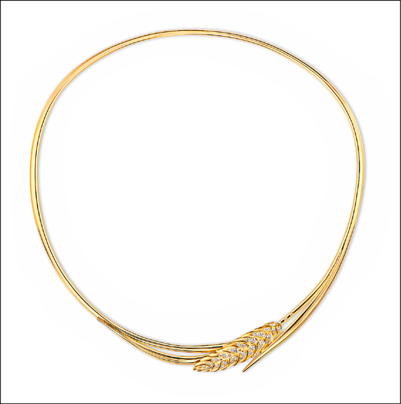 L'Épi de Blé de Chaumet 18K黃金項鍊，約1,171,000元。