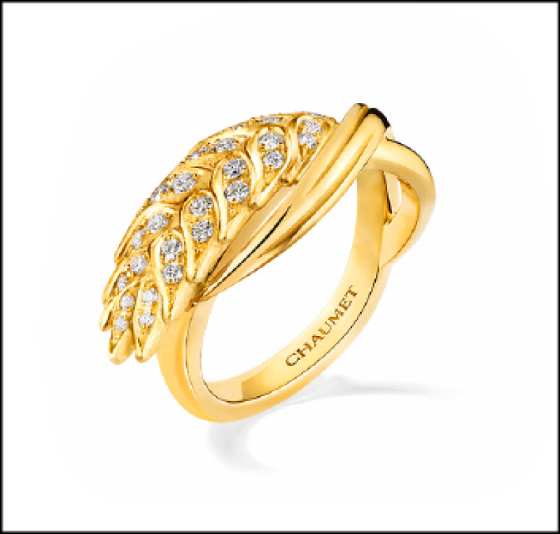 L'Épi de Blé de Chaumet 18K黃金戒指，約311,000元。
