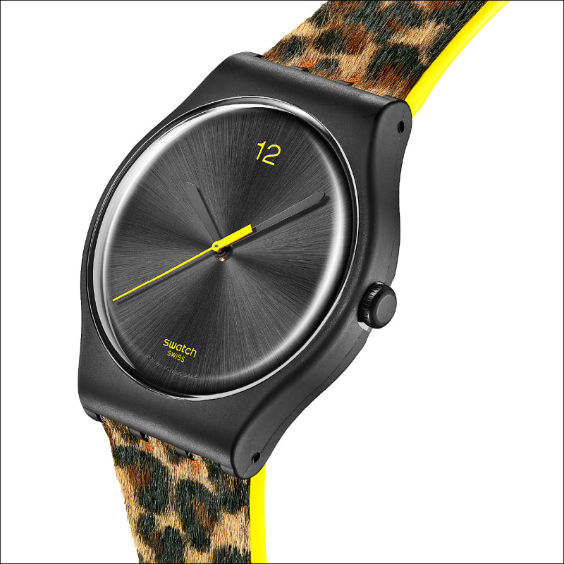 Swatch限量版「LOCARNO79 PAY」腕錶，4,150元。