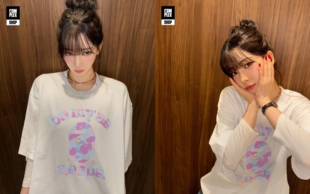 Karina示範款COLLEGE TEE，售價NT$3,199元。