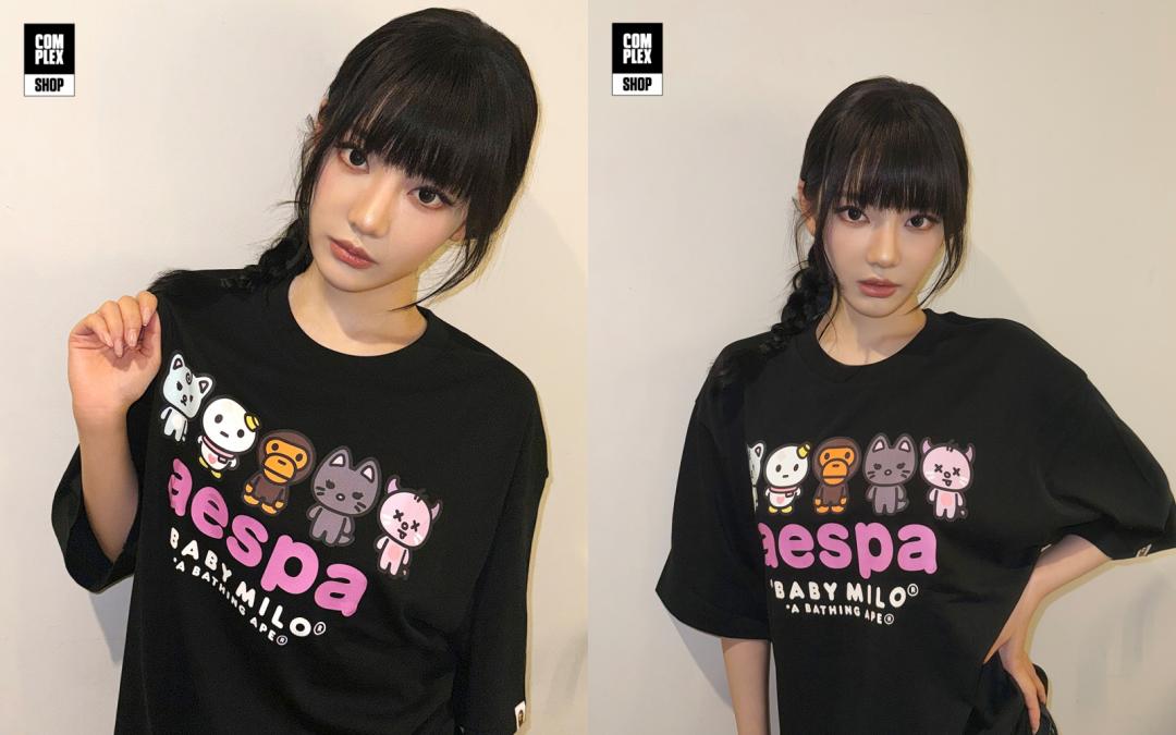 Ningning演繹BABY MILO短袖 TEE，售價NT$3,199元。