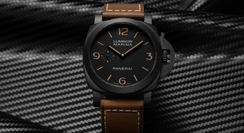 沛納海Luminor Marina碳纖維新作登場!無日期三明治錶盤 紋路獨一無二