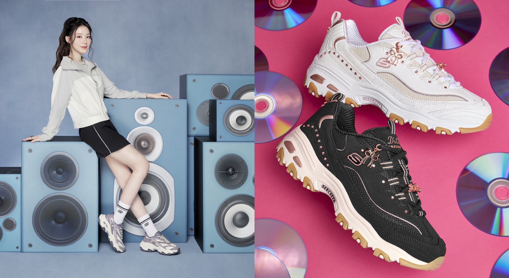 SKECHERS老爹鞋20週年回歸經典 蕾絲蝴蝶結打造浪漫風 科技支撐提供舒適包覆