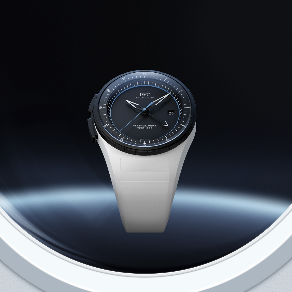 飛行員腕錶「VENTURER VERTICAL DRIVE」特別版，專為太空人打造。(IWC提供)