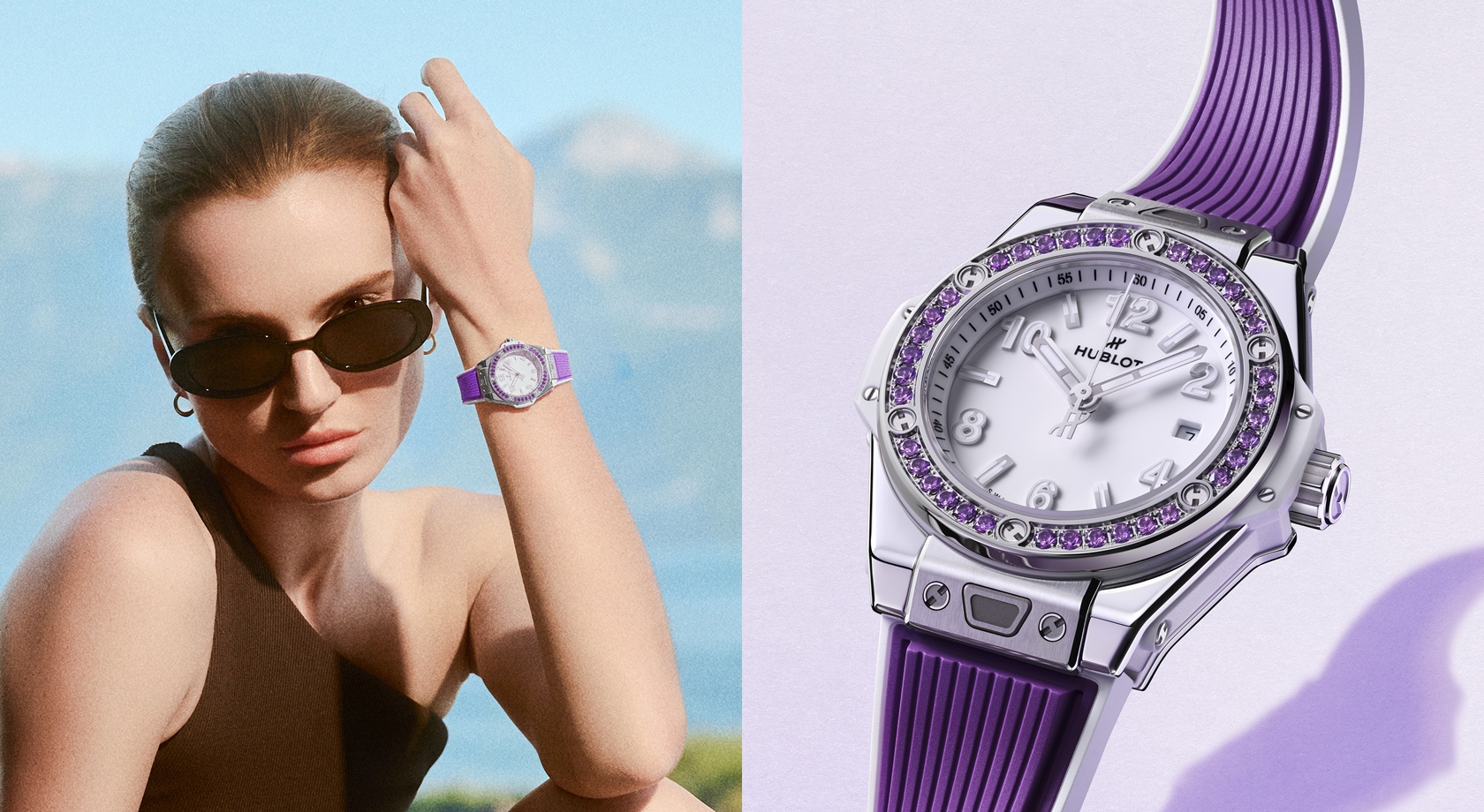 Hublot Big Bang換上紫羅蘭新裝 夢幻紫水晶錶圈點亮夏日 33毫米錶徑彰顯女性優雅