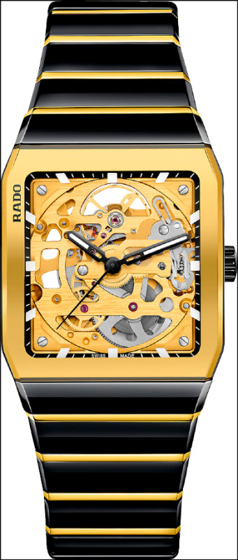 Rado Anatom高科技陶瓷鏤空腕錶，台北101獨家販售，176,300元。