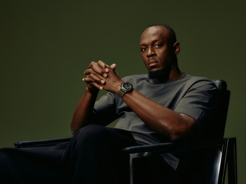 「牙買加閃電」Usain Bolt自2010年起擔任HUBLOT宇舶錶品牌大使，今年迎來雙方合作15週年。（HUBLOT提供）