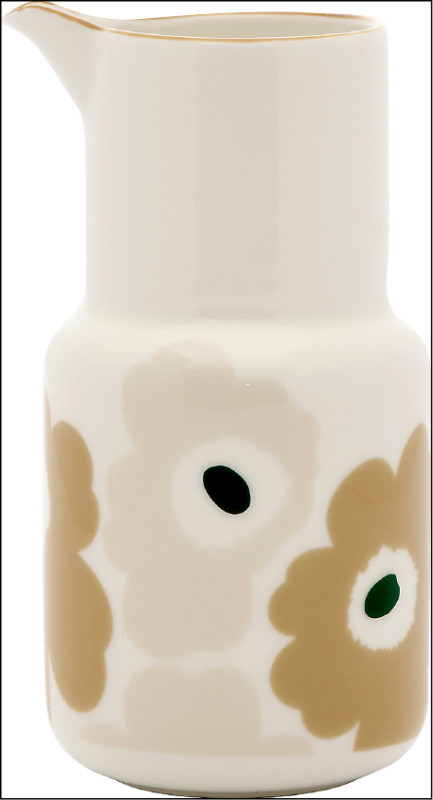 Marimekko沙色Unikko遊霓可印花直式茶壺，容量650ml，2,590元。