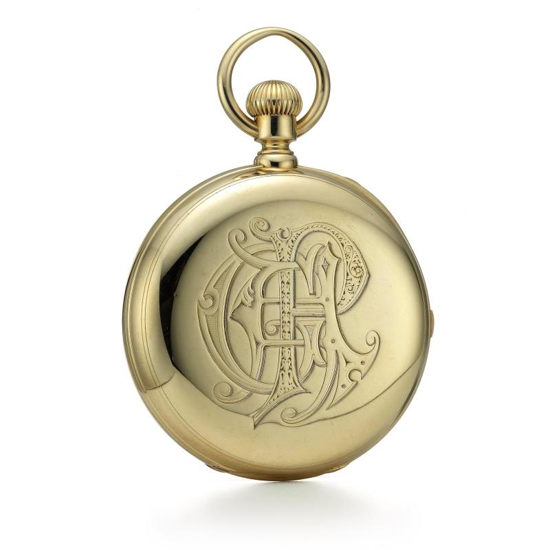 Tiffany & Co.計時懷錶（1872–1879），由品牌日內瓦製錶工坊製作追針機械機芯，現藏於Tiffany & Co.古典珍藏庫。（Tiffany & Co.提供）