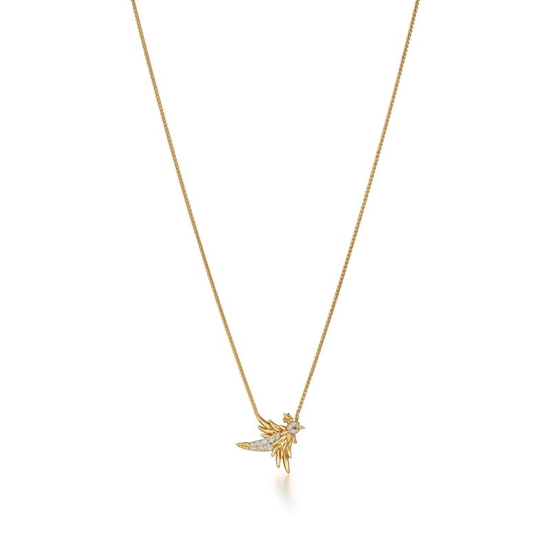 Tiffany石上鳥珠寶系列鍊墜。（Tiffany & Co.提供）
