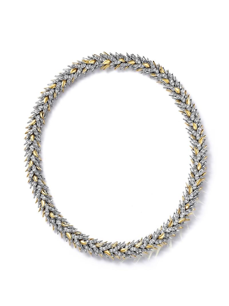 Tiffany石上鳥高級珠寶Feathers系列鑽石項鍊。（Tiffany & Co.提供）