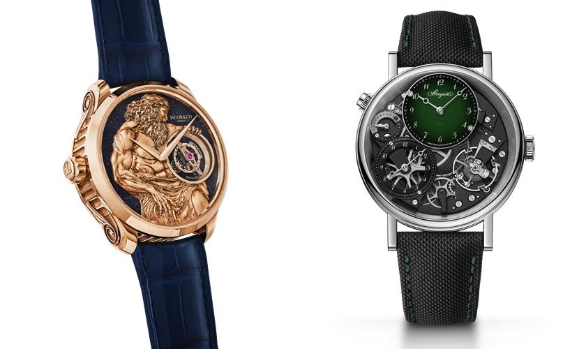 Jacob & Co. God of Time陀飛輪腕錶、Breguet Tradition 7067 GMT腕錶。