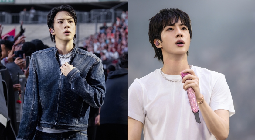BTS Jin被讚「最會戴珠寶的男人」！巡演戴逾270顆鑽石閃爆舞台
