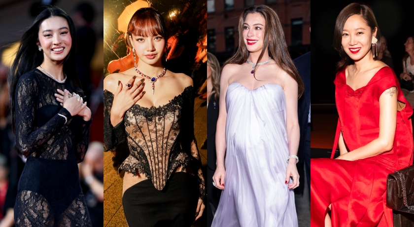 時尚名人一週間》安海瑟薇秀孕肚較勁Lisa透膚蕾絲、蔡依林馬甲飆女王氣場