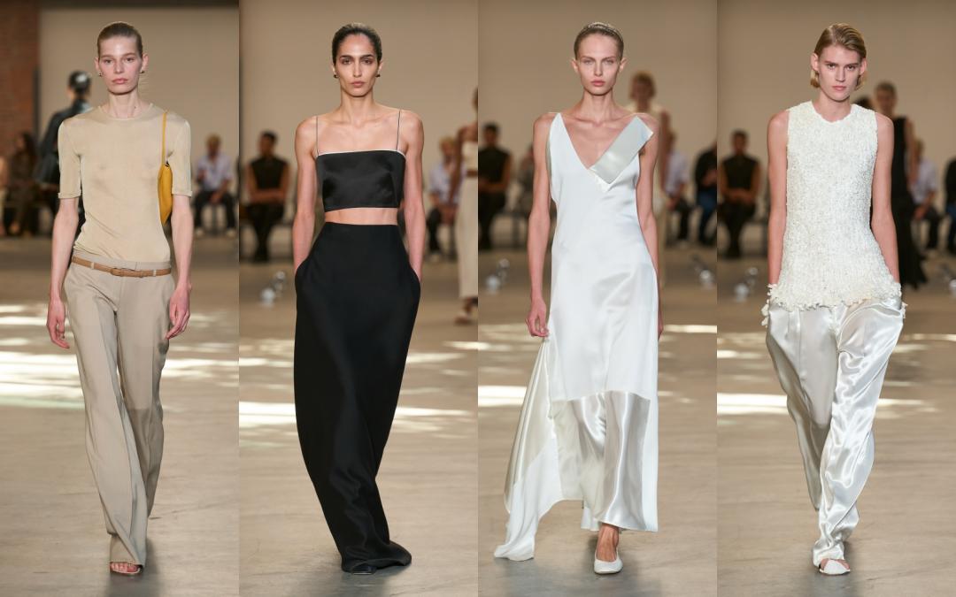 CALVIN KLEIN COLLECTION以經典黑白色系為主軸，聚焦「刪減」的藝術，以剪裁與材質呈現設計質感。