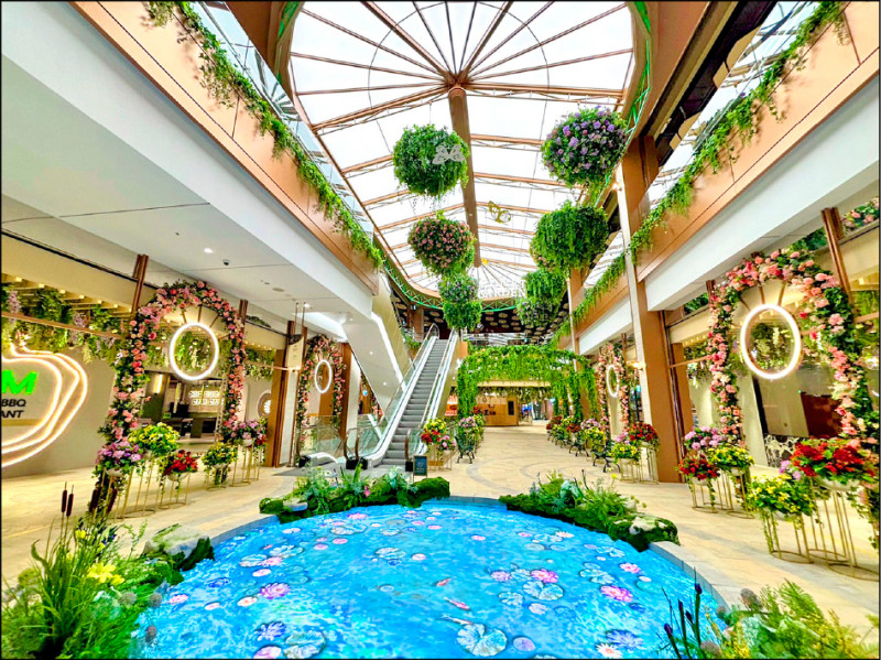 遠東Garden City B區以莫內花園為主題，打造城市綠洲。