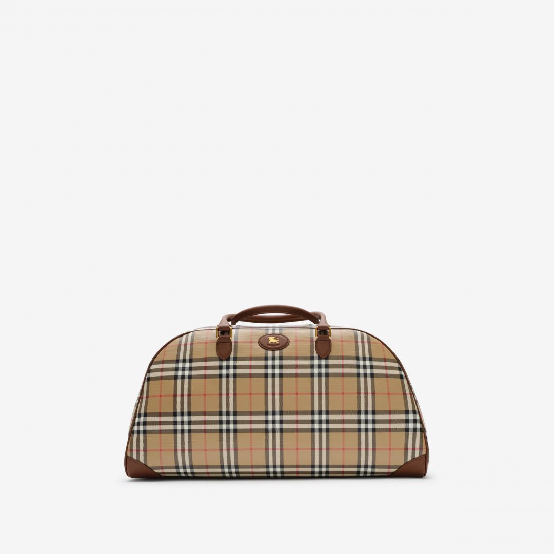 BURBERRY格紋手提袋，85,000元。