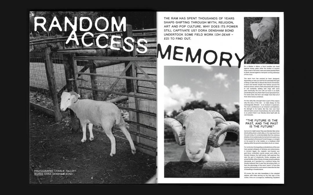 《The Ram》以1970年代龐克出版文化的DIY精神為靈感，封面公羊呼應品牌標誌性符碼。