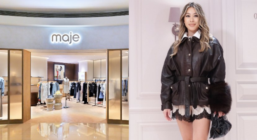 Maje台北101精品店鋪陳法式浪漫 蔡詩芸率性展現對比美學 全新系列描繪女性多變面貌