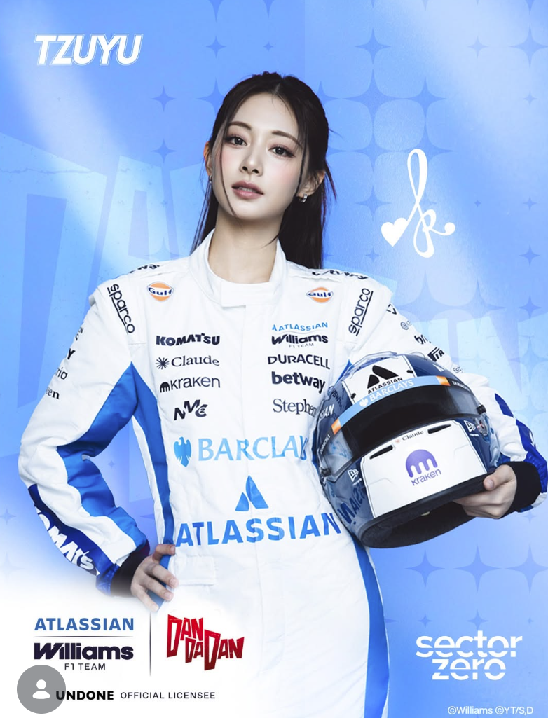 子瑜即將與F1合作。(翻攝自IG)