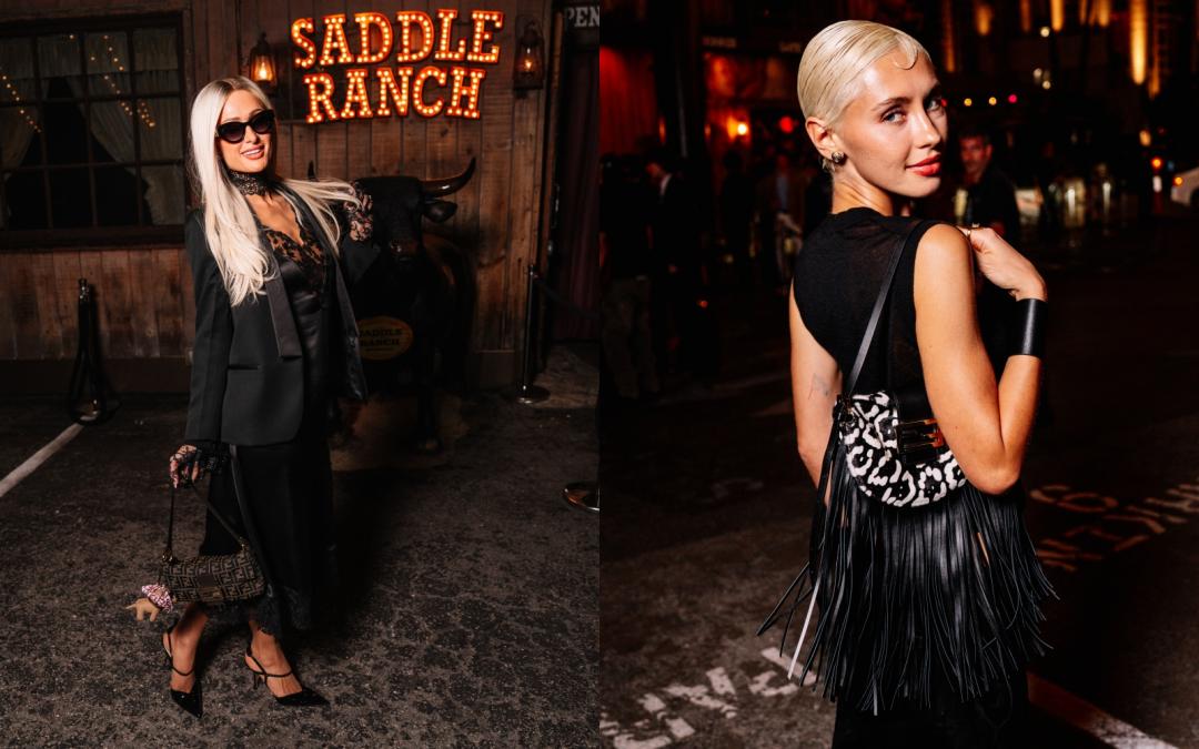 同場跑趴的還有（左起）千禧世代經典網紅名媛派瑞絲希爾頓（Paris Hilton）、裘德洛超模女兒Iris Law。