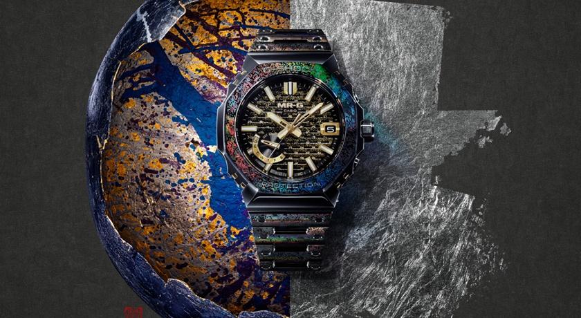G-SHOCK旗艦系列MRG推金箔款！鈦金屬搭多層防護結構 紋理獨一無二
