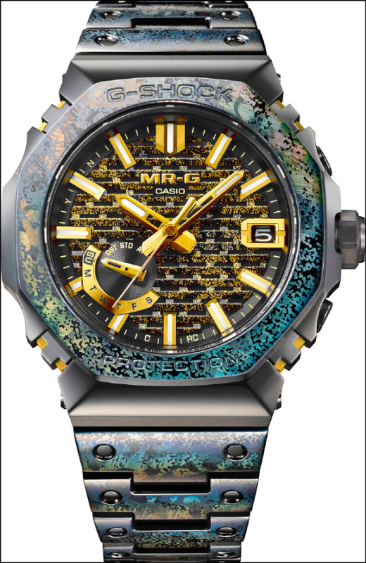 G-SHOCK旗艦MR-G系列全新紀念錶款MRG-B2100HS-9A，全球限量150只，每只470,000元。