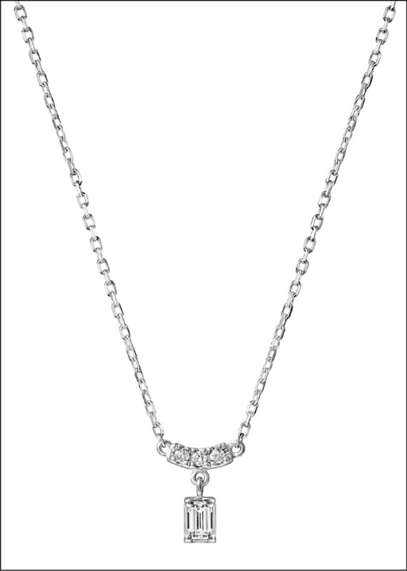 AHKAH chandelier sway solo項鍊，18K鉑金鑲鑽，20,900元。