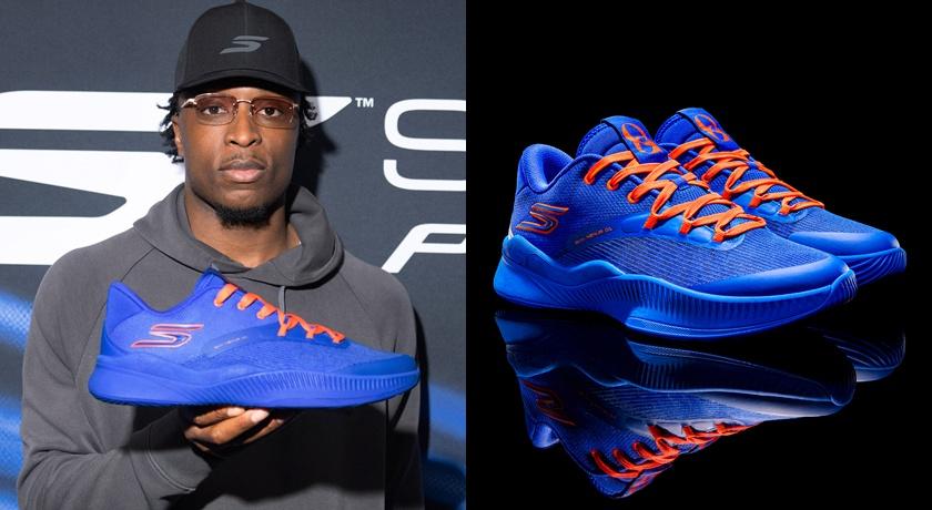 SKECHERS NBA冠軍戰鞋在台開賣！紐約專屬藍橘配色 鞋舌鞋墊藏滿細節