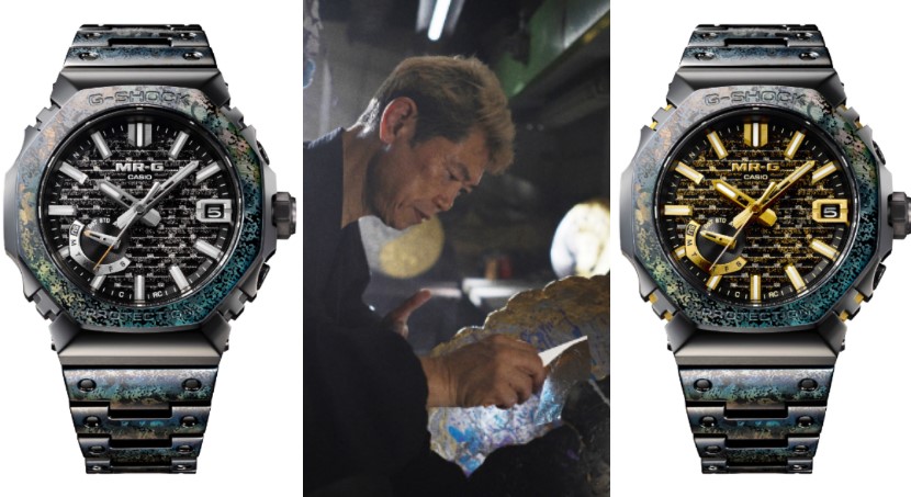 G-SHOCK頂級MR-G新披金屬箔彩衣 尖端製錶結合千年傳統技法 力與美感並存化為腕間藝術