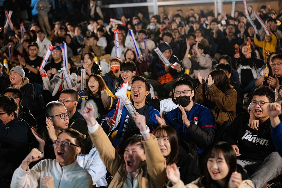 中信經典賽直播派對 台日戰逾千人應援