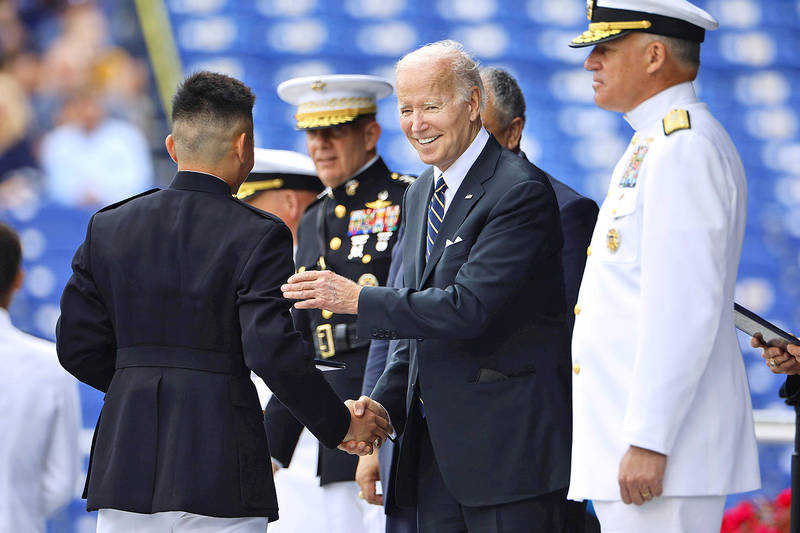 《TAIPEI TIMES》 Keep South China Sea free, Biden tells navy graduates 《TAIPEI TIMES》 Keep South China Sea free, Biden tells navy graduates