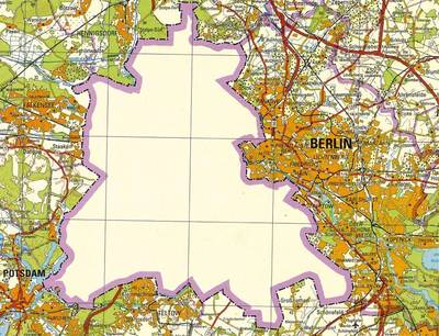 即食歷史》一幅一九八八年時期的東德柏林地圖