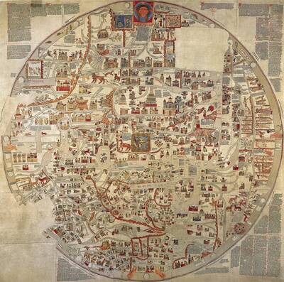 漫遊藝術史》在歐洲人尚未知道美洲之前，中世紀的世界地圖