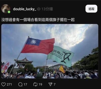 黑暗流浪者》守護台灣 深綠跟深藍站在一起