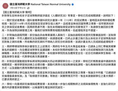 名家分享~Jiasin Yu》師大女足抽血事件 留下種種疑問