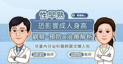 照護線上》性早熟恐影響成人身高，觀察、預防與治療解析，兒童內分泌科醫師圖文懶人包