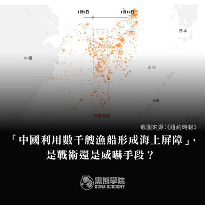 黑熊學院》中國利用數千艘漁船形成海上屏障，是戰術還是威嚇手段？